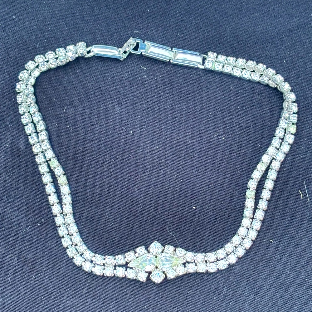Elegant Silver Double-Strand Necklace
